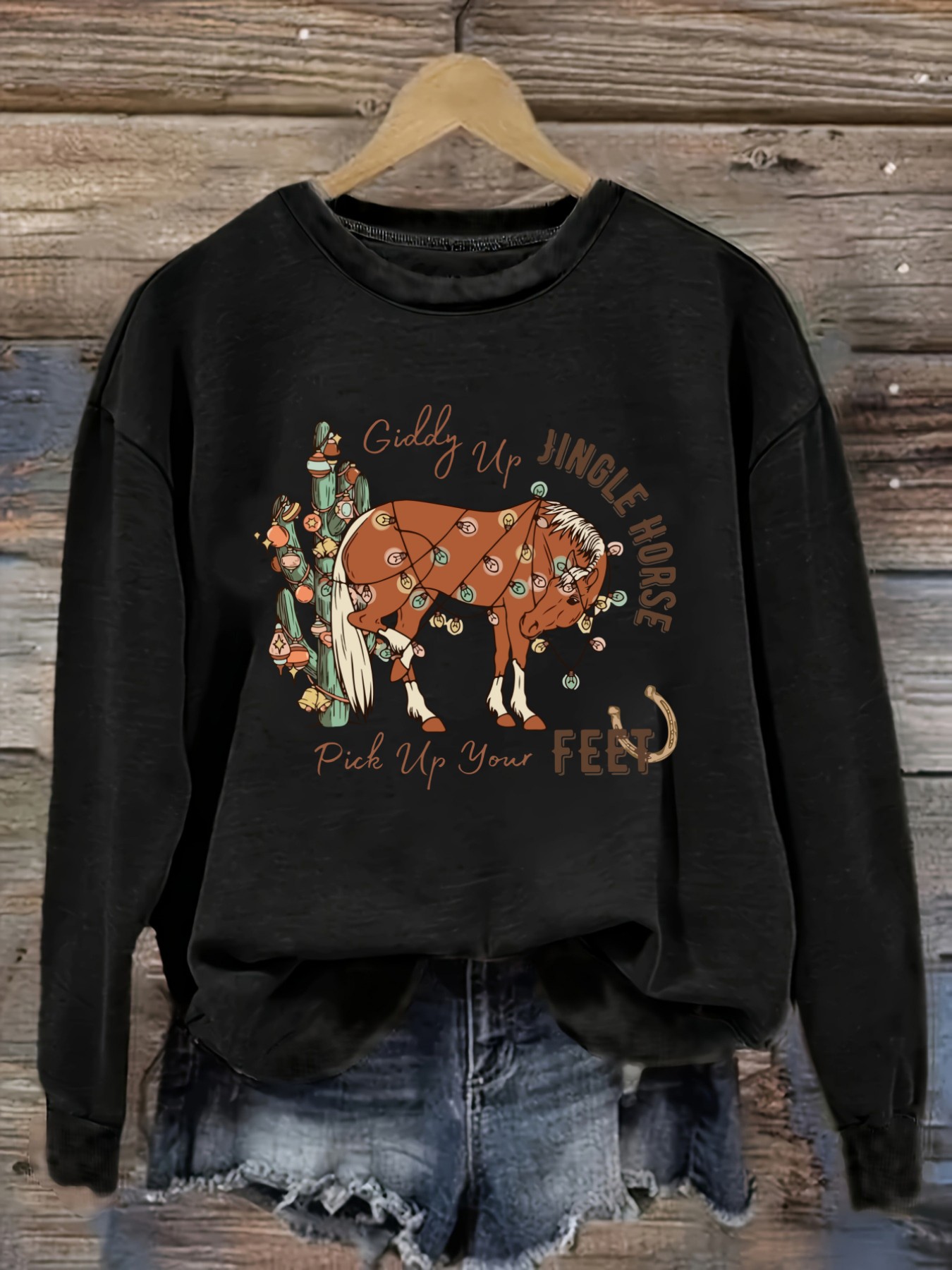 Winter Clothing Design - Camiseta Feminina Casual de Manga Longa