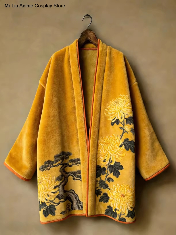 Traditional Winter Japanese Clothing - Novo Kimono Yukata Samurai Japonês de