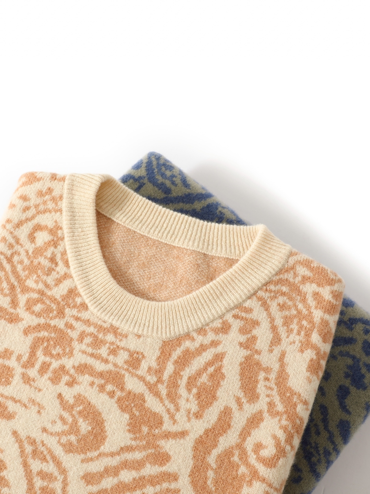 Winter Clothing Patterns - Impresso 100% lã merino camisola para