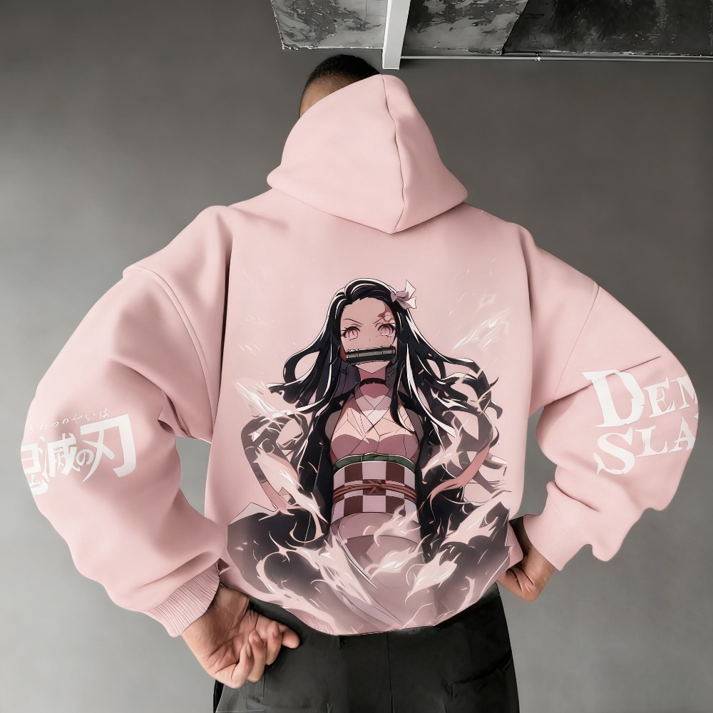 Winter Clothing Boys - Moletom com capuz masculino Demon Slayer