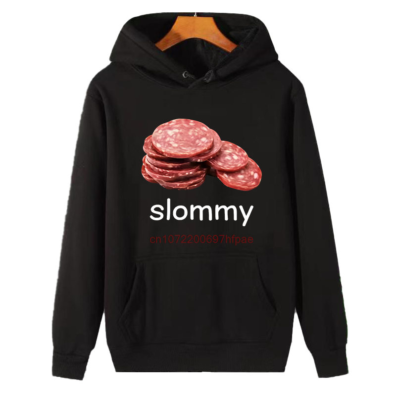 Winter Clothing Essentials For Men - Engraçado slommy salami meme gráfico moletom