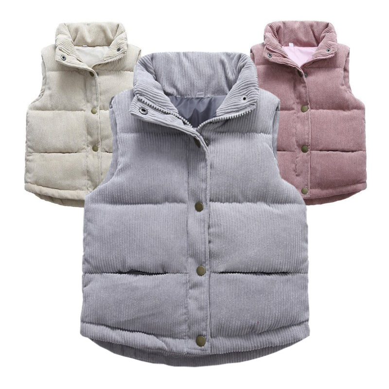 Winter Clothing Boys - Coletes de veludo infantil, casacos quentes