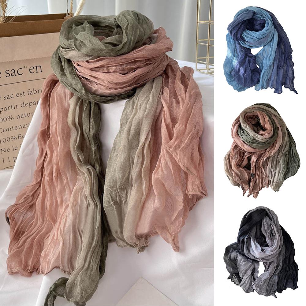 Cachecol de algodão e linho co - Winter Clothing Trends For Women avaliação e preço