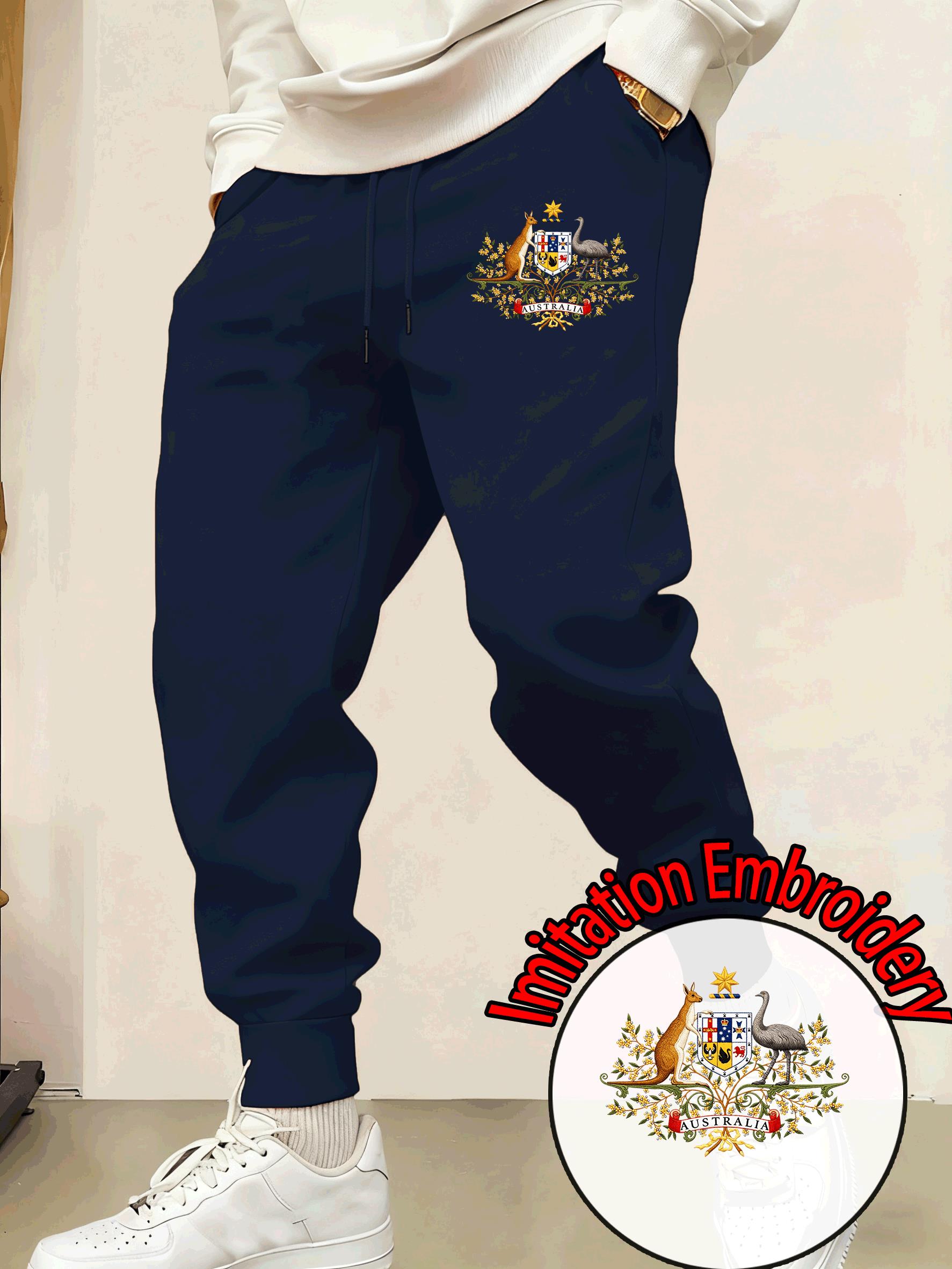 Calças de Moletom Masculinas c - Winter Clothing Australia avaliação e preço