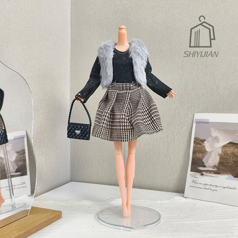1/6 boneca artesanal vestido r - Winter Clothing Dress Up avaliação e preço