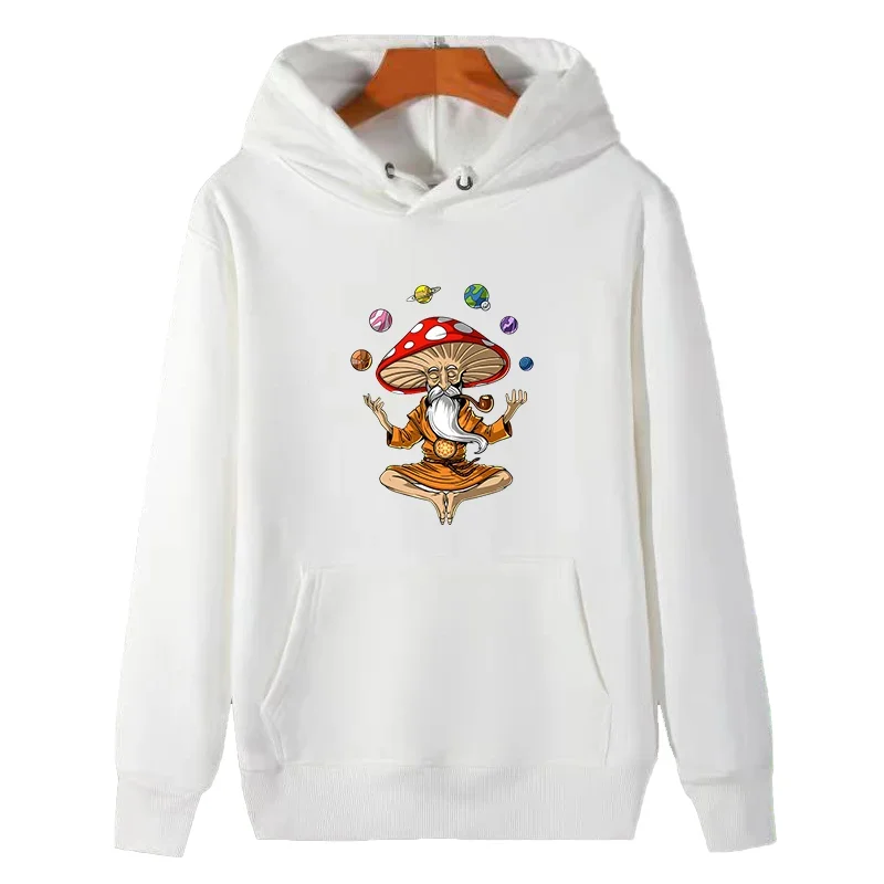 Moletom com capuz estampado 