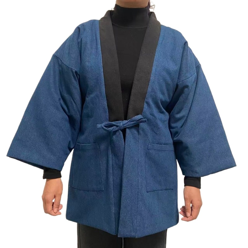 Homens mulheres denim haren ja - Traditional Winter Japanese Clothing avaliação e preço