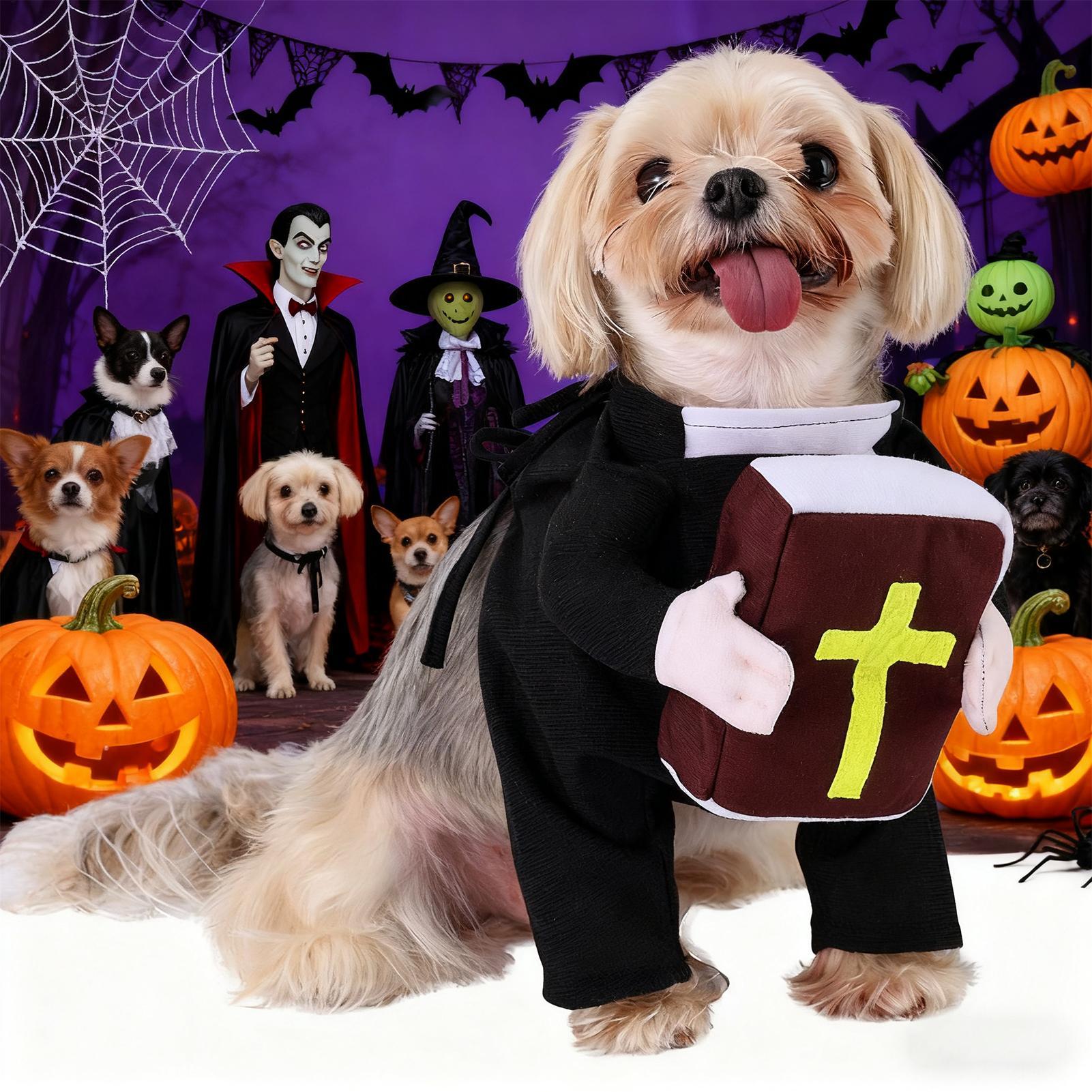 Cão cosplay traje engraçado sa - Winter Clothing Dress Up avaliação e preço